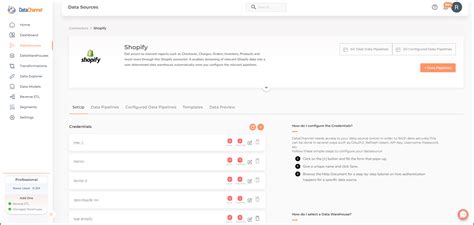 Getting started with connector for Shopify .